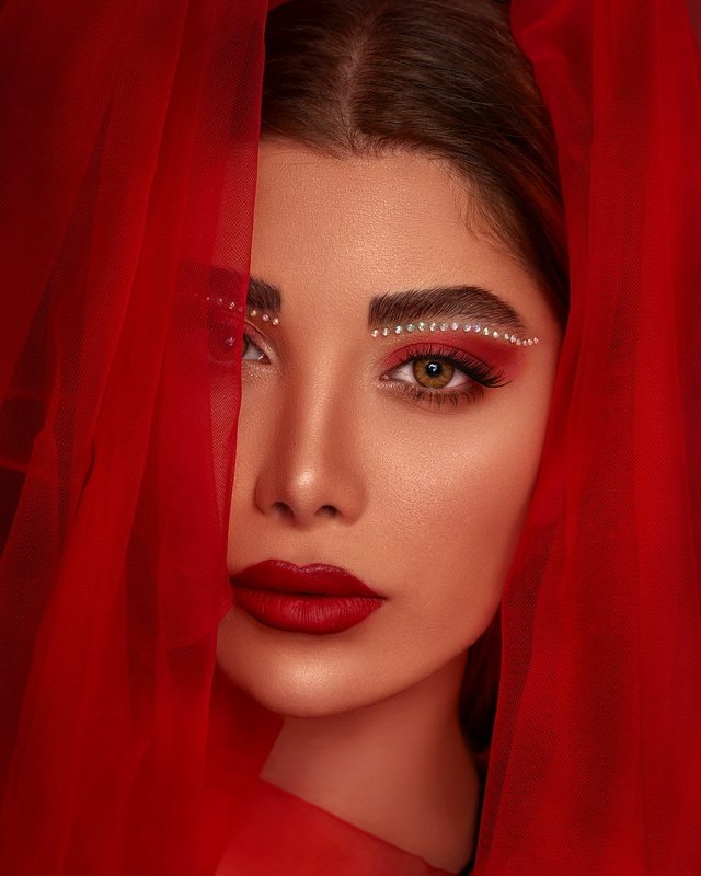#red #beauty #iran #portrait #iran #makeup Red Mind photo preview