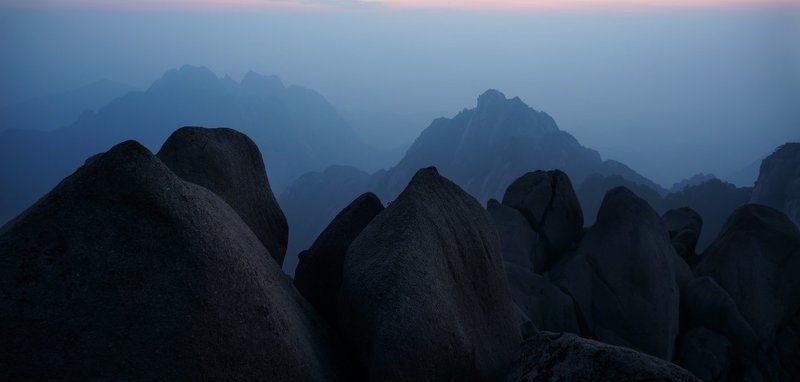 хуаншань, китай, желтые, горы Виды желтых гор фото превью