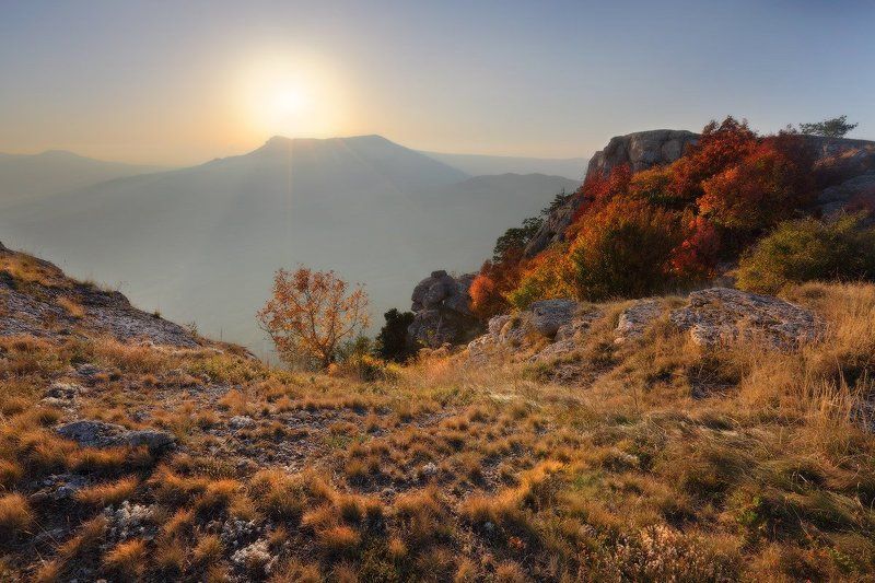 крым, чатырдаг, горы, закат, осень Закат над Чатырдагом. Крымphoto preview