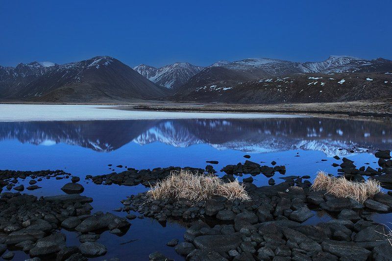 алтай, киндыктыкуль Последнее утро весны.photo preview