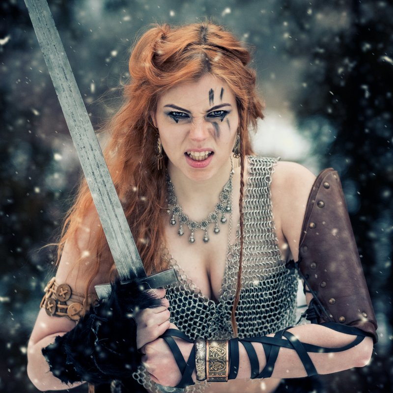 викинг воин Рыжая Соняphoto preview