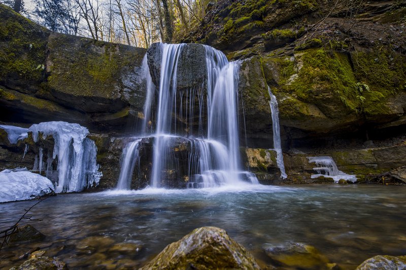 горы походы пейзаж водопады Уже подморозилоphoto preview