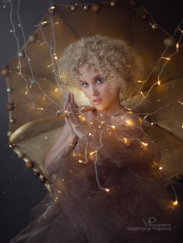 рождество, новый год, женскийпортрет, портет, женщина, глаза ,образ Аллаphoto preview