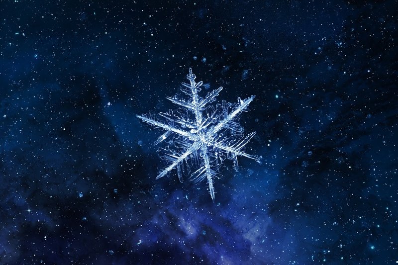 снежинка, макро, природа, абстракция, космос photo preview