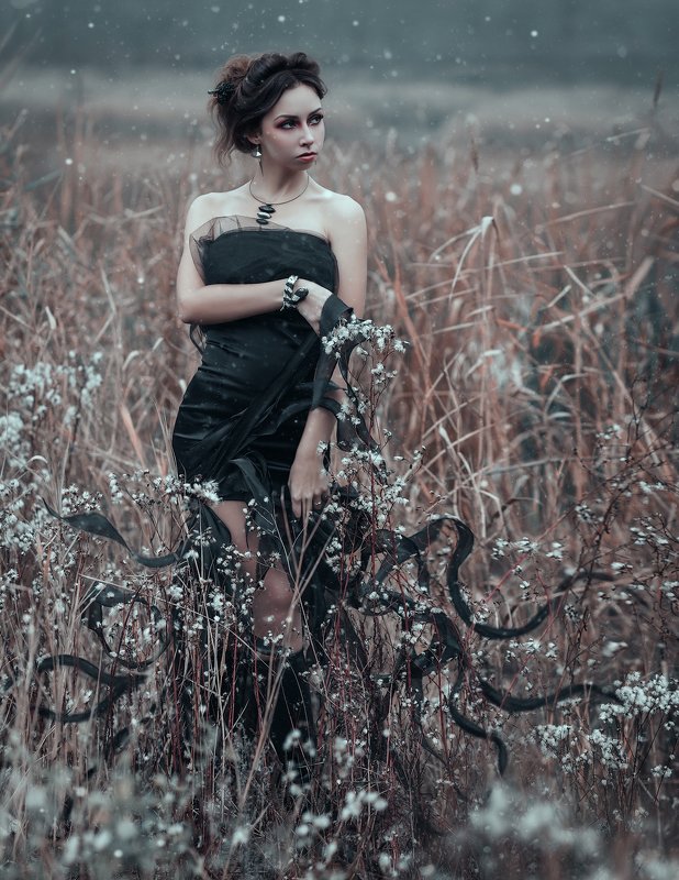 женский портрет, туман, постановочная фотография, fog, gothic, staged photography, woman portrait, tyagushovaphoto, fantasy, женский образ, мифология, фэентези Горгонаphoto preview