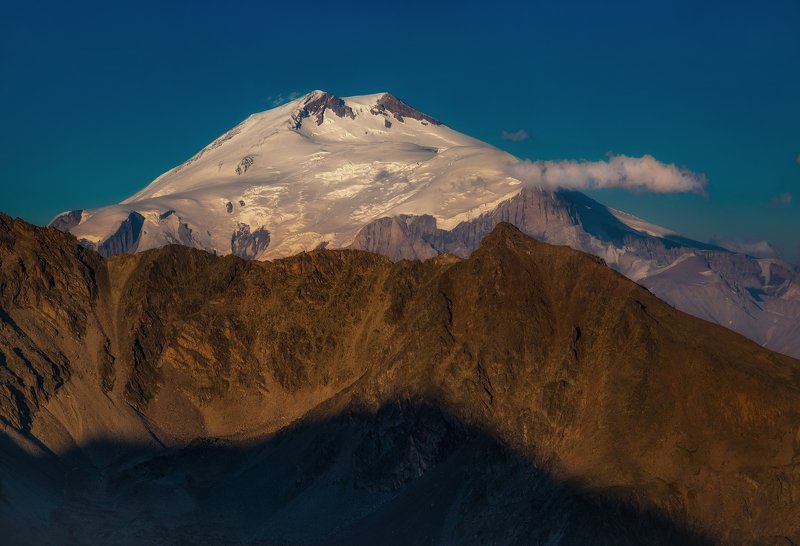 пейзаж горы эльбрус Эльбрус вечернийphoto preview