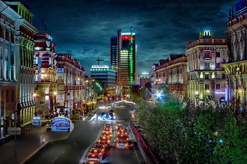 беларусь, город, минск, вечер, фотосфера-минск Город красками сияет!...photo preview