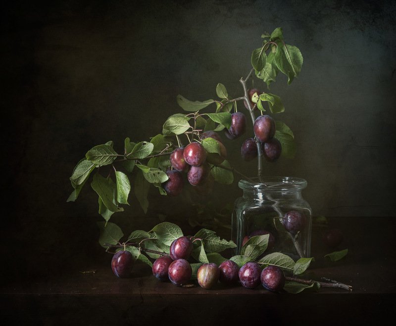 натюрморт, осень, слива В моем саду поспела сливаphoto preview