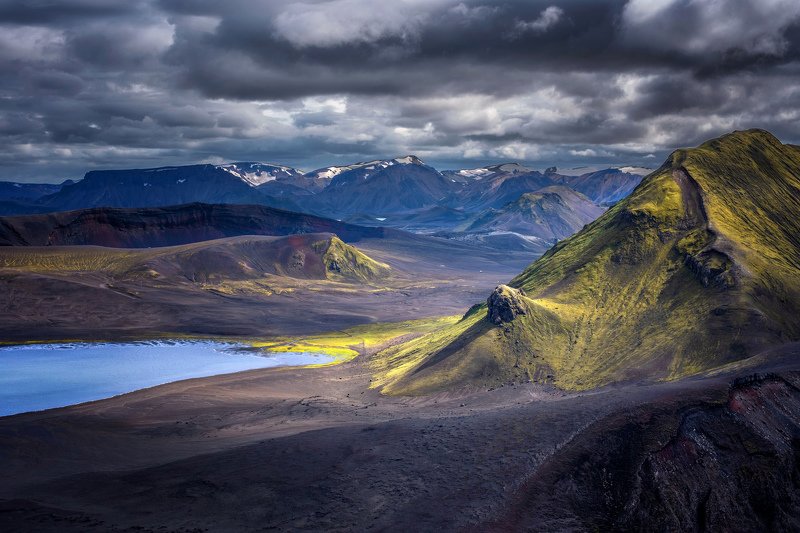 исландия,iceland зелёная гораphoto preview