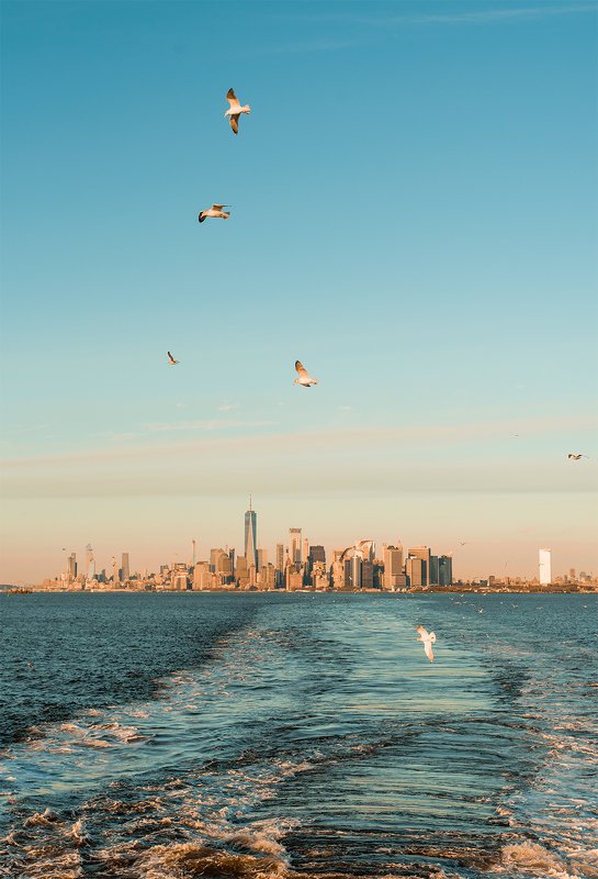 нью-йорк, манхэттен, мегаполи, океан Остров Манхэттенphoto preview