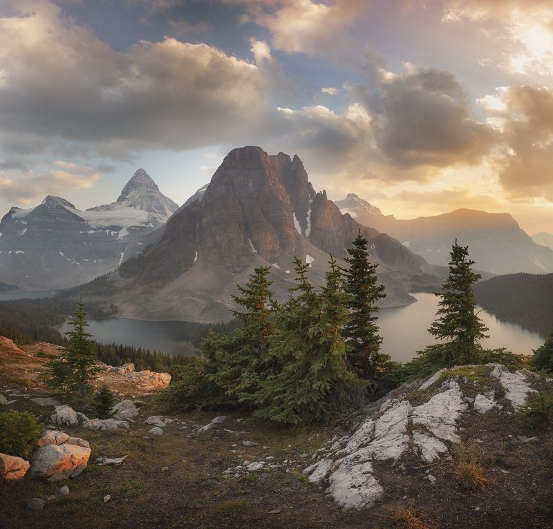 assiniboine, rockies, mountains, горы, канада ВЕЧЕРНЕЕ НАСТРОЕНИЕphoto preview