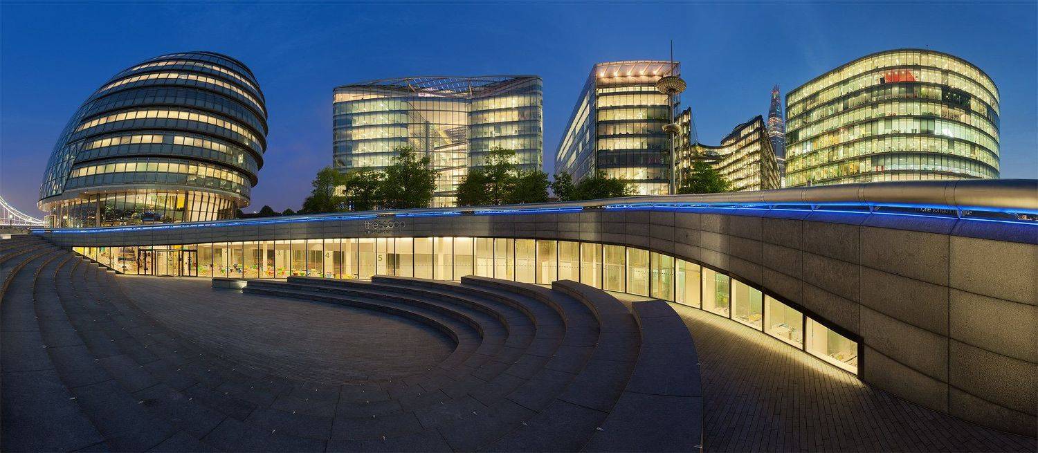 London: The Scoop. Автор: Alex Darkside uk, london, the scoop, blue hour, англия, лондон, Alex Darkside