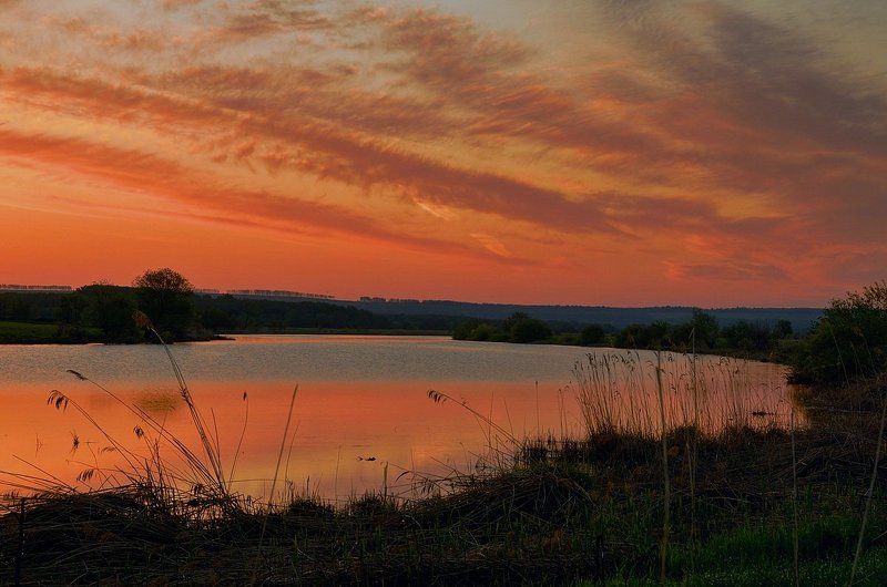 Утро на долгом озере.photo preview