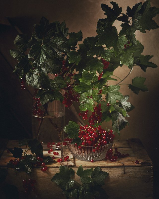 натюрморт, смородина, красная смородина Смородиновый натюрмортphoto preview