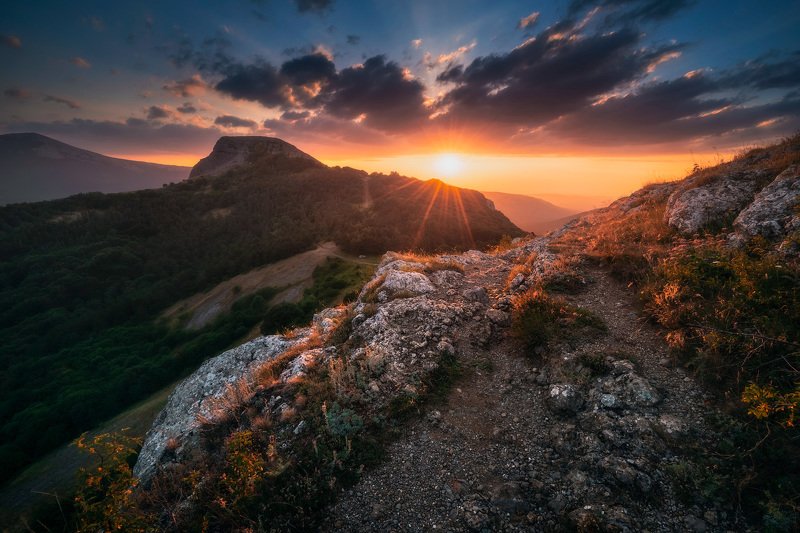 крым, природа, горы, пейзаж, крымские горы, природа крыма, закат, туризм, путешествия, отдых в горах, отдых в крыму, тур по крыму, фототур в крым Горы зовут!photo preview