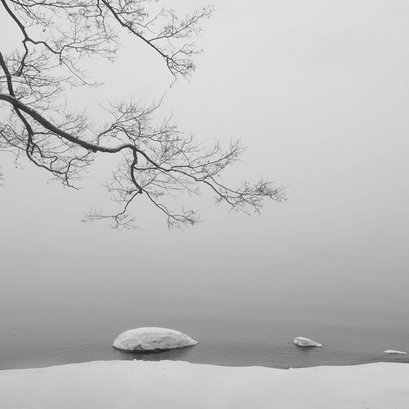 чёрно-белое, минимализм, финский залив Надеждаphoto preview