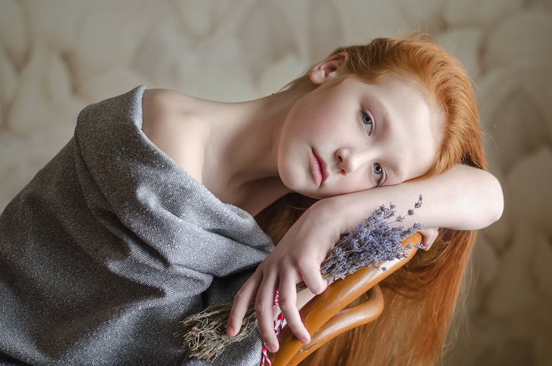 девочка,лаванда Лавандаphoto preview