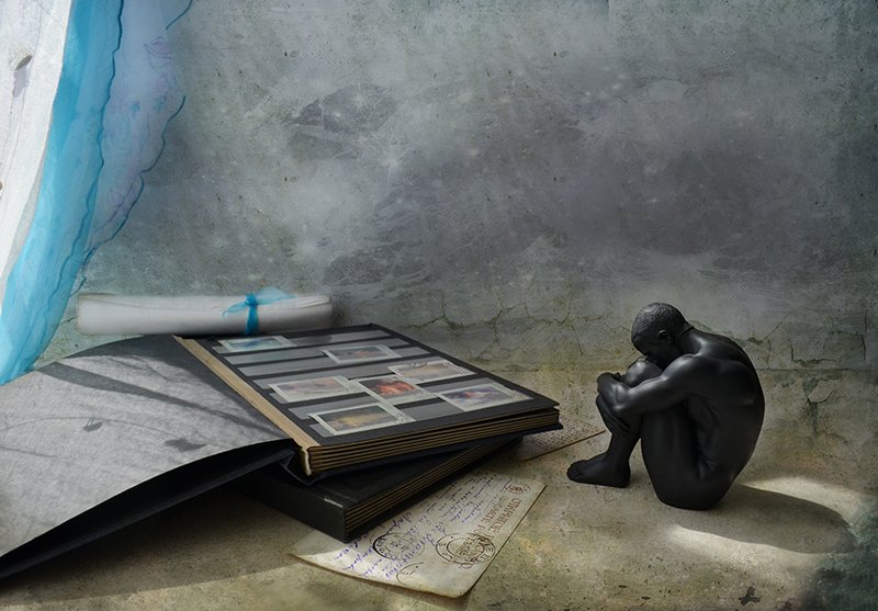 натюрморт, альбом, марки, письма, свет, любовь Письма издалекаphoto preview