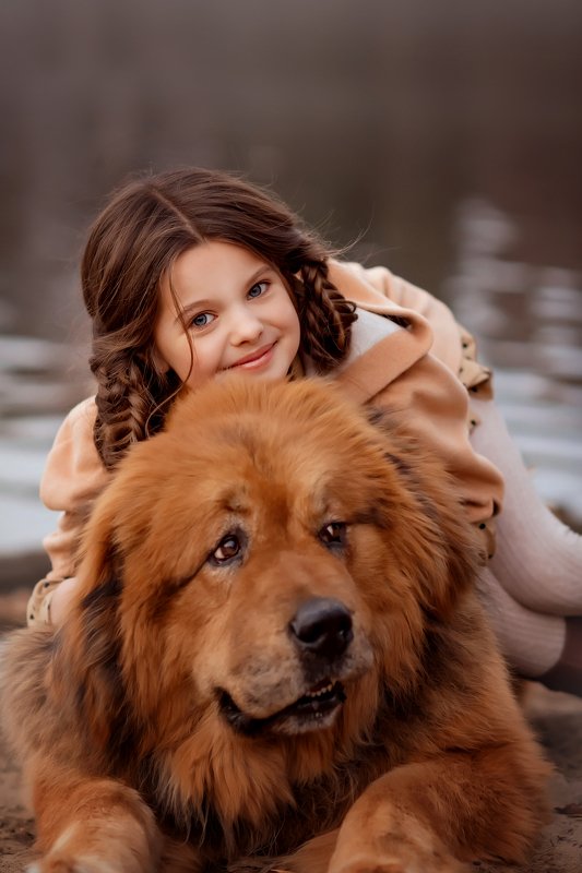 девочка собака Я и мой друг Дукарphoto preview