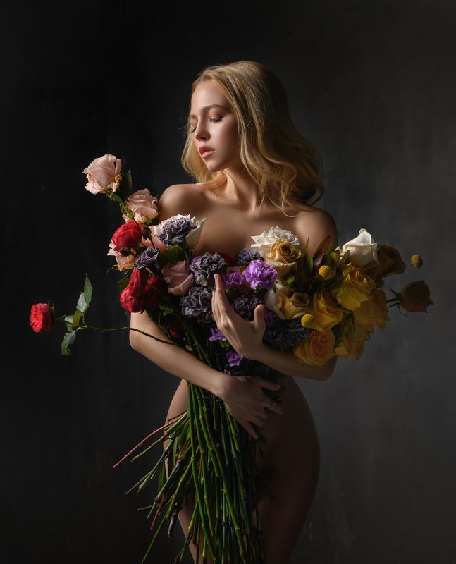 #взгляд  #портрет #flora #flowers #body #portrait #beaty #nature #girl #model Флораphoto preview