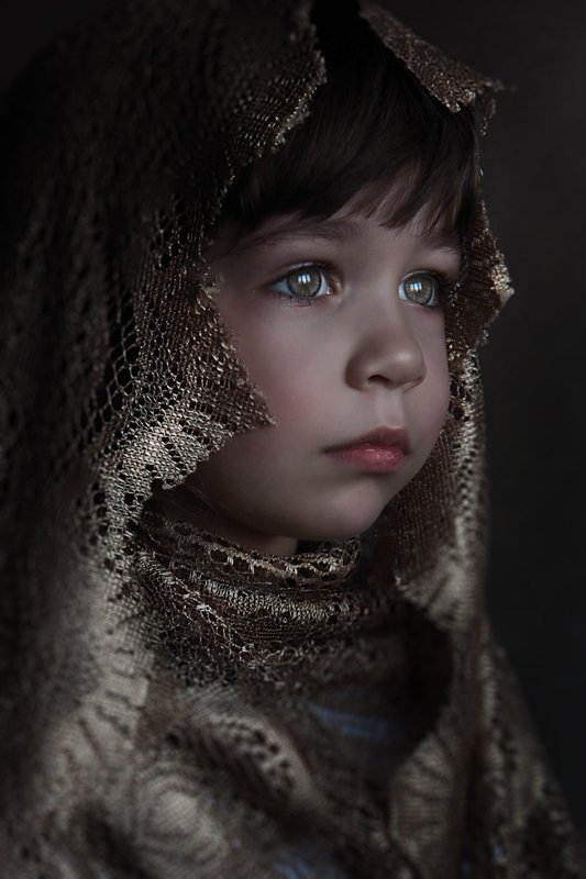 portrait .портрет, дети , поле, девочка Анна Ивановнаphoto preview