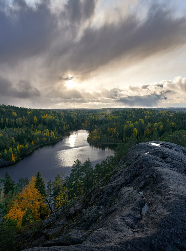 Карелия, осень, озеро \