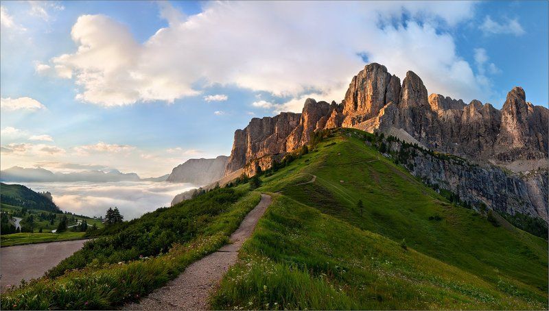 доломиты, dolomiti Утренний капучиноphoto preview