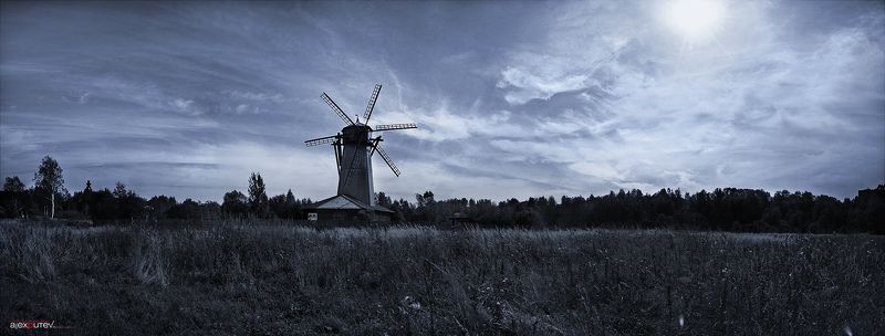 панорама,мельница,природа,путешествие старая мельницаphoto preview