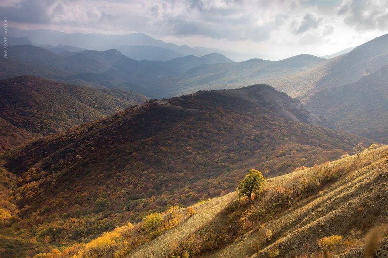 крым, орта-сырт, горы, хребет, долина, осень, краски, Крым Осеннийphoto preview