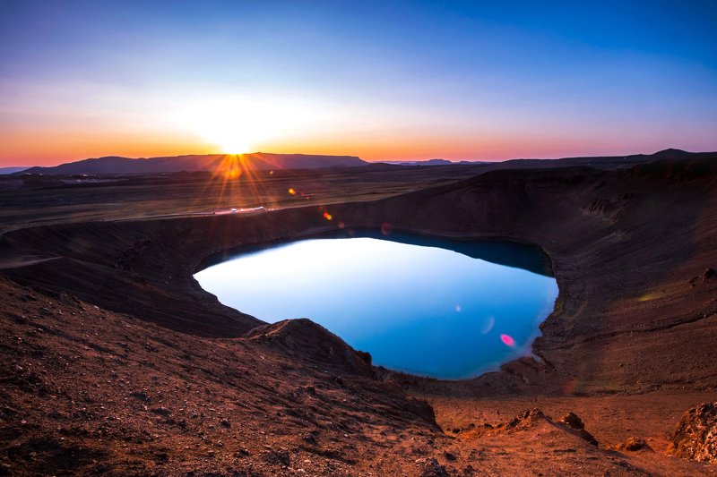 исландия,iceland закат на Марсеphoto preview