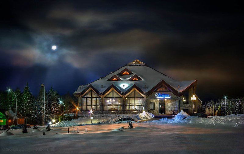 беларусь, звезды, зима, луна, мороз, ночь, снег, замок, гольшаны, вечера-на-хуторе, озерцо, логойск, дудутки, фотограф-интерьеров-в-минске Эксклюзивный банно-прачечный комбинат на хуторе! фото превью