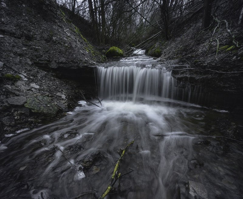 ручей, лес, природа, пейзаж Зимний ручейphoto preview