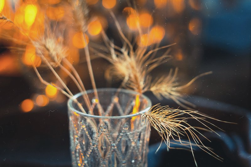 натюрморт, колосок, стекло, ткань, черный, боке, блики, желтый, стакан, серый, вечер, still life Вечерние колоскиphoto preview