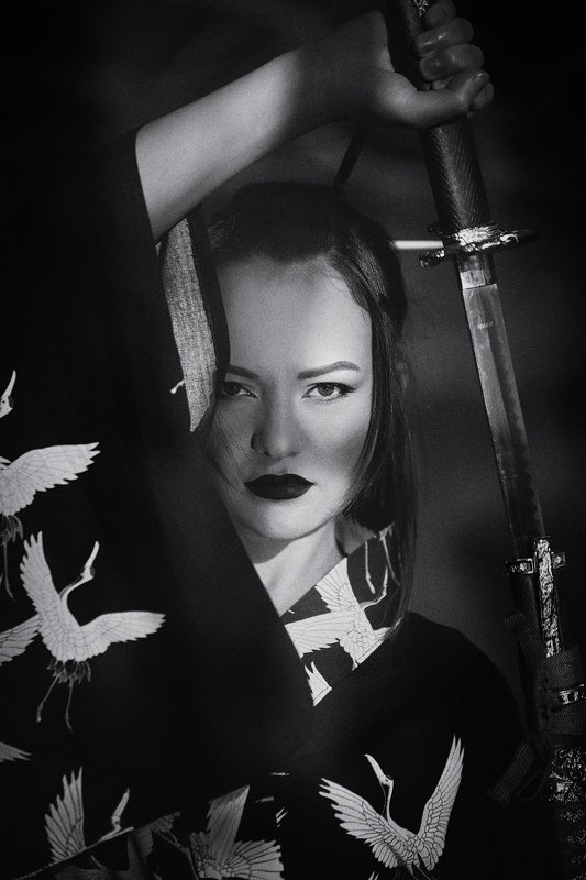 портрет,японская культура,костюм,меч,самурай,кино,фото,арт-фото, Южная зарисовкаphoto preview