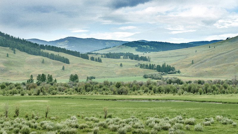 пейзаж, горы, облака, лето. Горный Алтай  Прекрасные дали. photo preview