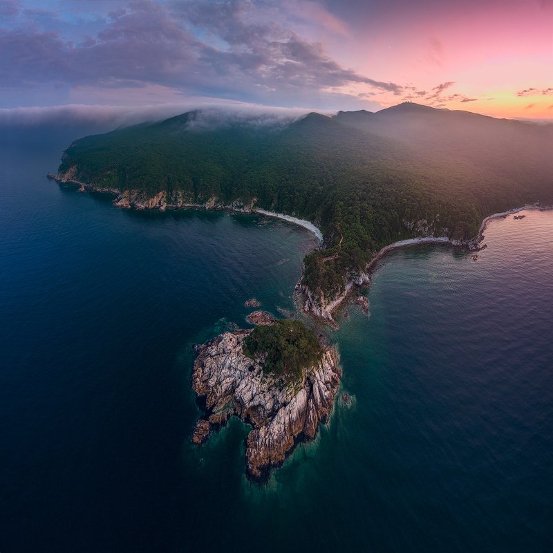 приморский край море солнце рассвет владивосток заповедник скалы ***photo preview