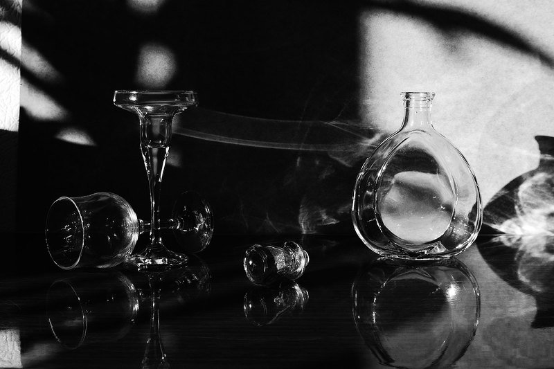 натюрморт, настроение, бутылки, стекло, still life, art, photos Диалогphoto preview