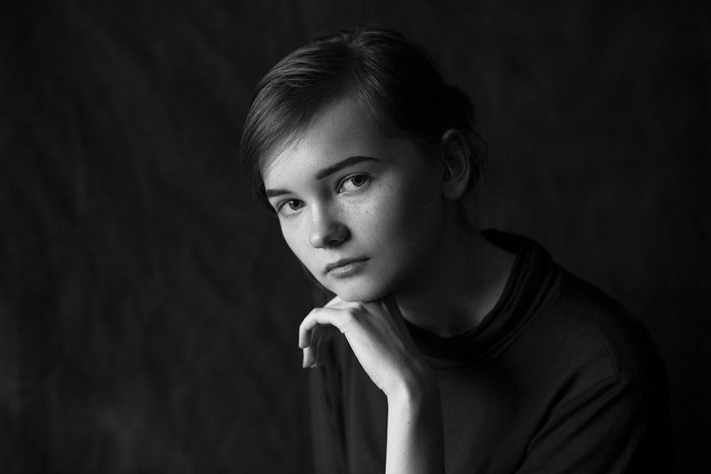 чб портрет девушка 2020 portrait beautiful girl black and white Margaretphoto preview