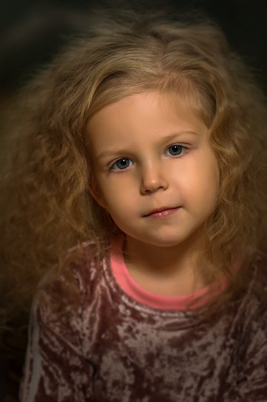 девочка, портрет, студия *** фото превью