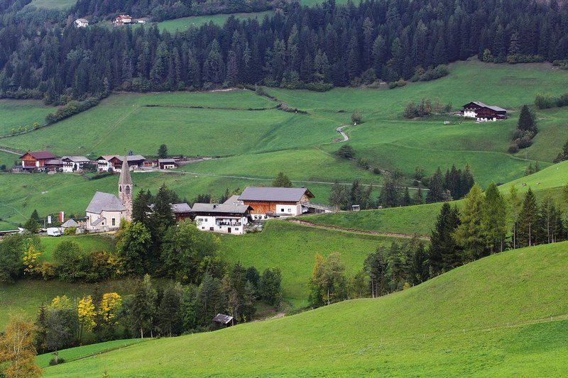 италия, альпы, santa maddalena alta Деревенькаphoto preview