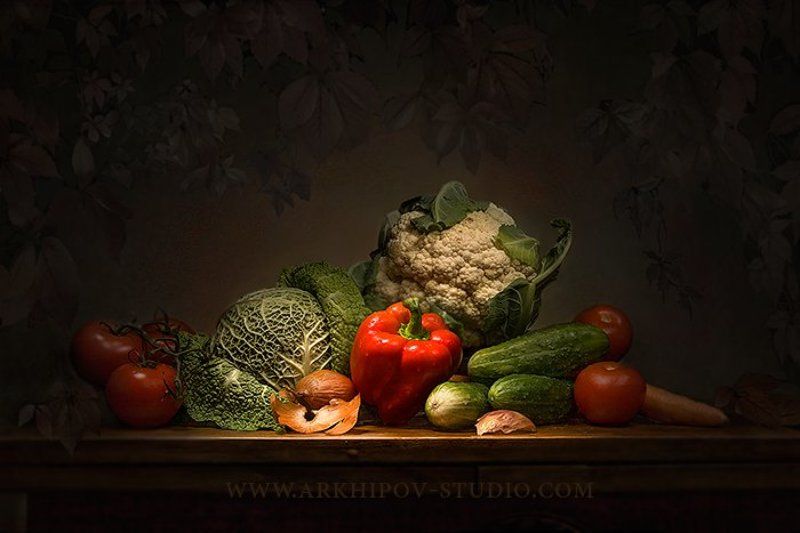 Автопортрет с овощамиphoto preview