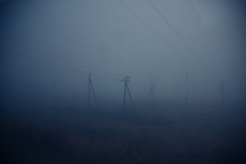 утро, туман, деревья, дерево, рассвет, осень Ранее утро в автобусеphoto preview