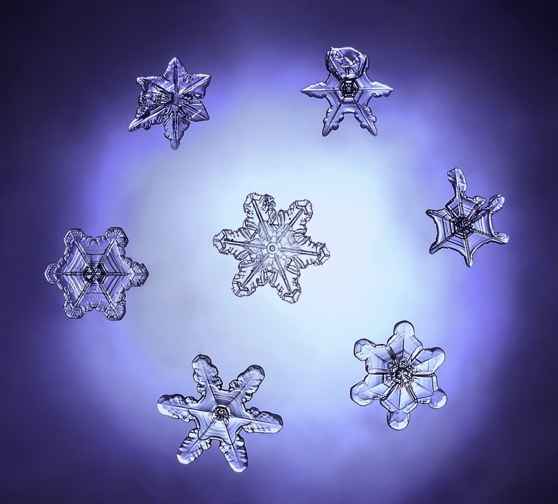 макро, снежинки, макро мир, зима, россия, природа, Зимний хороводphoto preview
