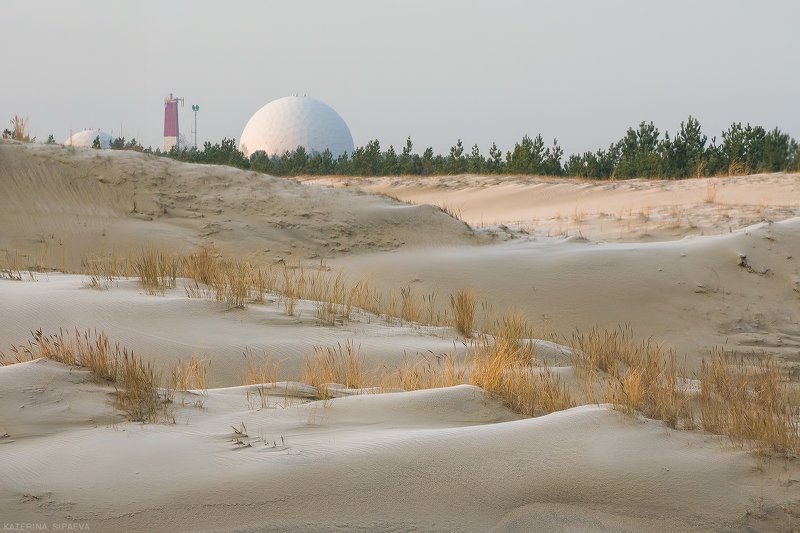 пейзаж, куршская коса, дюны Пейзаж на фоне...photo preview