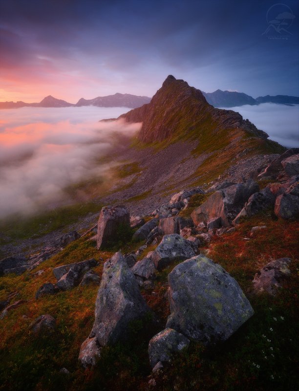 пейзаж, природа, облака, норвегия, сенья, лето HESTENphoto preview