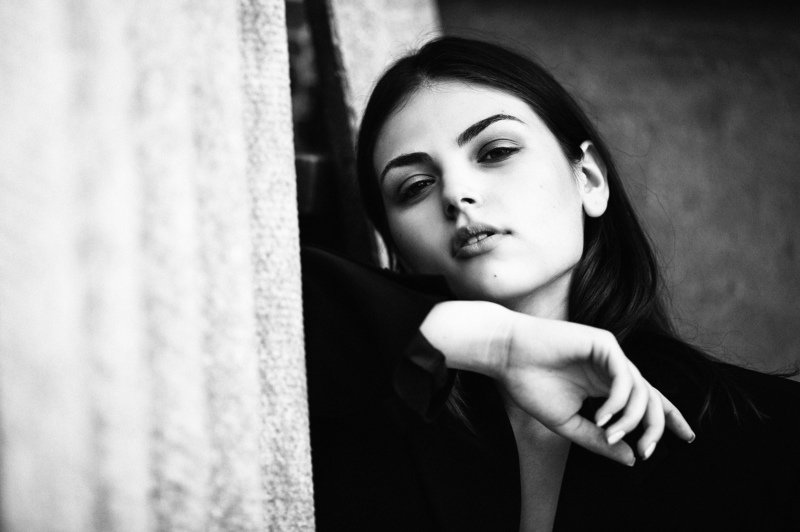 портрет, черно-белое , черно-белый портрет, женский портрет, девушка, модель ,  Татьянаphoto preview