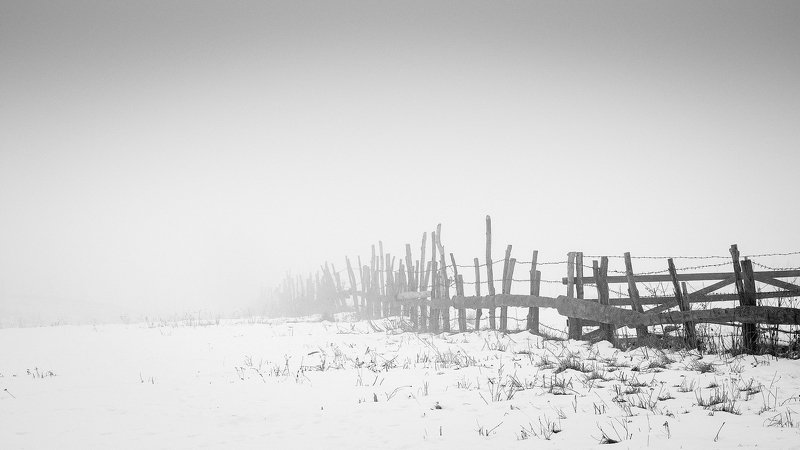 dream,landscape,alexandrucrisan,nature,scenery,countryside,far,away,romania,dreamland,magic,sound,lonely,mountain,myromania,forest,trees,winds,hill,tree,white,poem,haiku,minimalism,minimal,winterscape,fence Unequal Uniformityphoto preview