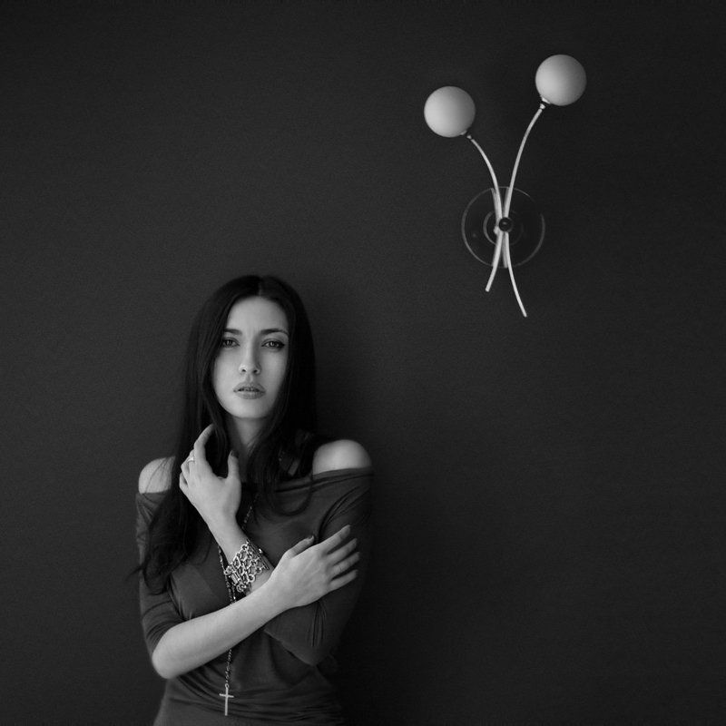 портрет, девушка, фотограф пенкин александр, чб фото ***photo preview