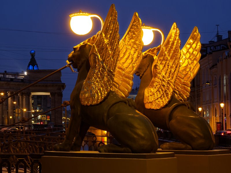 город, Санкт-Петербург, архитектура  Золото и фонари photo preview