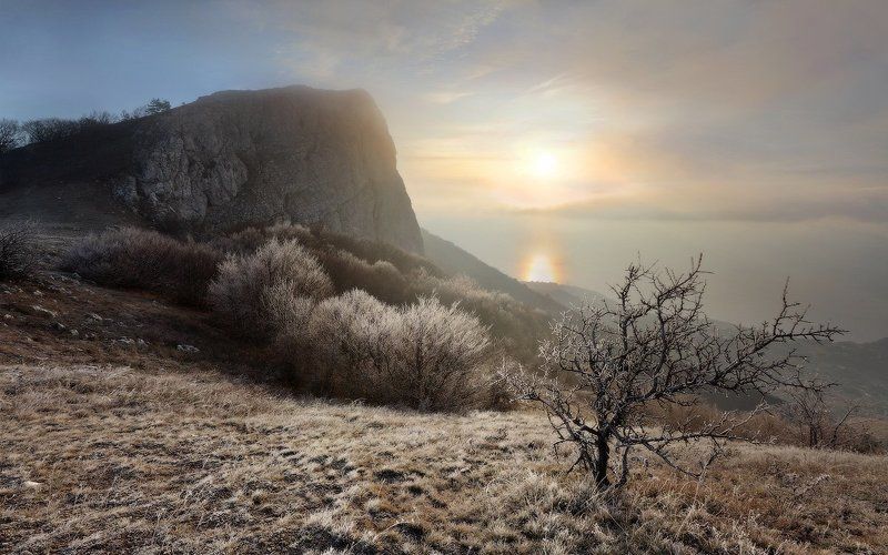 крым, ат-баш, ноябрь, горы Утро в Крымуphoto preview